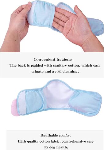 Dog Diaper, Male Dog Belly Bands Physiological Pants Washable Reusable Soft Puppy Nappies Wraps for Small Dogs (S, Bee) in Saudi Arabia