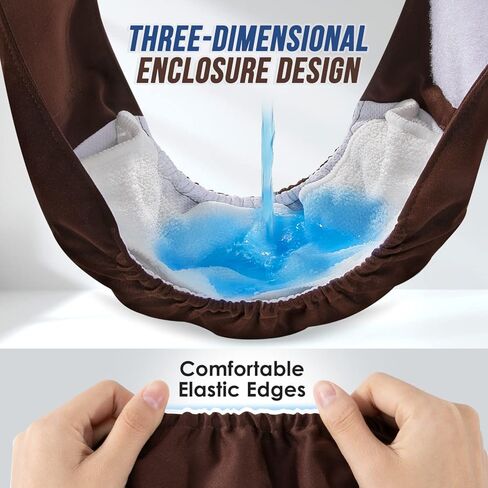 حفاضات الكلاب الذكور القابلة للغسل من SlowTon - أربطة بطن للكلاب أعرض بنسبة 20% وعالية الامتصاص مع وسادات قابلة للإزالة - 3 عبوات من أغطية الكلاب الناعمة القابلة لإعادة الاستخدام مع مقاومة للتسرب (رمادي، أزرق، بني، صغير) in Kuwait