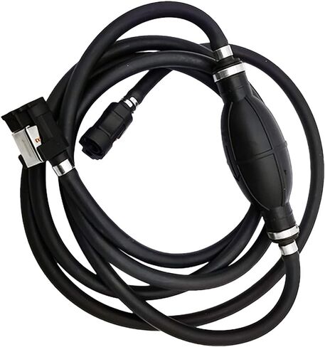 Automotive-leader Fuel Line Assembly Hand Pump Fuel Pump Rubber & Aluminum Motorcycle Hand Primer Pump Fits for Boats/RVs/Tractors/Caravans 6mm 1/4" in Saudi Arabia