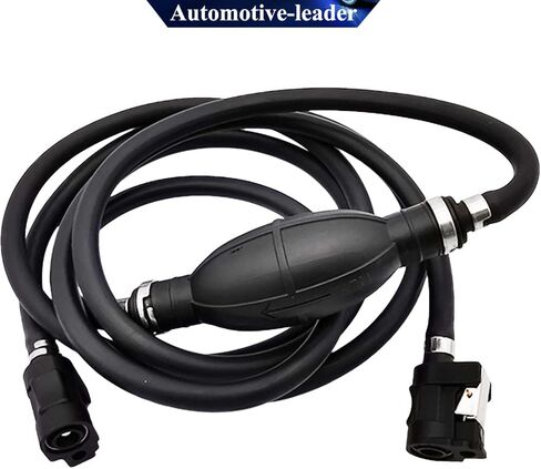 Automotive-leader Fuel Line Assembly Hand Pump Fuel Pump Rubber & Aluminum Motorcycle Hand Primer Pump Fits for Boats/RVs/Tractors/Caravans 6mm 1/4" in Saudi Arabia