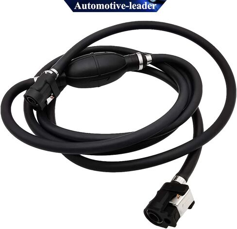 Automotive-leader Fuel Line Assembly Hand Pump Fuel Pump Rubber & Aluminum Motorcycle Hand Primer Pump Fits for Boats/RVs/Tractors/Caravans 6mm 1/4" in Saudi Arabia