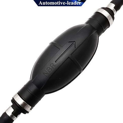 Automotive-leader Fuel Line Assembly Hand Pump Fuel Pump Rubber & Aluminum Motorcycle Hand Primer Pump Fits for Boats/RVs/Tractors/Caravans 6mm 1/4" in Saudi Arabia