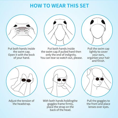 Kids Swim Goggle for Girls and Boys, Silicone Swimming Cap for Kids, Durable Comfortable Swimming Caps for Toddler Age 3-12 in Saudi Arabia