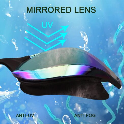Swimming Goggles Glasses,Professional Anti Fog No Leaking UV Protection Racing Swim Goggles For Women Men Adult Youth in Saudi Arabia