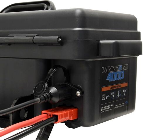 Superwinch 1140222 Winch2Go 12V DC ونش كهربائي محمول 4000 رطل/1814.4 كجم سحب خط واحد مع لوحة تركيب فولاذية، سلك هاوز مدمج، حبل سلك فولاذي 7/32 بوصة × 40 بوصة، جهاز تحكم عن بعد محمول باليد in Kuwait