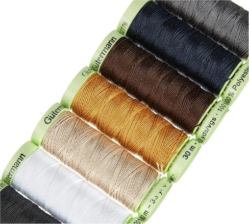 Gutermann 731154-1 مجموعة خيوط علوية 30 متر × 10 بكرات، متعددة الألوان in Saudi Arabia
