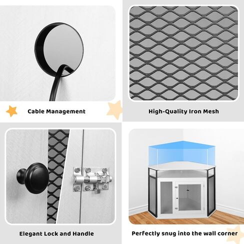 أثاث قفص زاوية للكلاب مع مساحة تخزين، قفص كلب حديث مطور مقاس 51.3 بوصة، طاولة نهائية، قفص داخلي للحيوانات الأليفة للكلاب الصغيرة والمتوسطة والكبيرة، أبيض، مثالي لغرفة محدودة in Kuwait