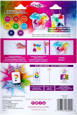 8 Mystery Dye Poppers, DIY Tie Dye in Kuwait