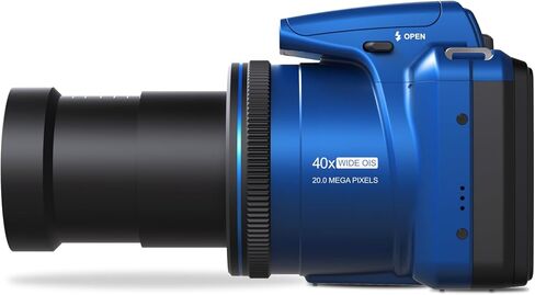 Minolta ProShot MN40Z 20MP Camera, 40X Optical Zoom, 1080p Video (Silver) | Capture sharp photos and video with intuitive controls for travel, family and everyday moments. in Saudi Arabia