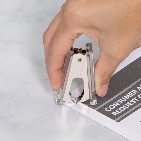 Staple & Stick | Stationery & Desk Accessories | Scissors, Staple Remover & Ruler Set | Rose Gold & Clear Acrylic Lucite | Office Desk Accessories | Office Gift Set in Saudi Arabia
