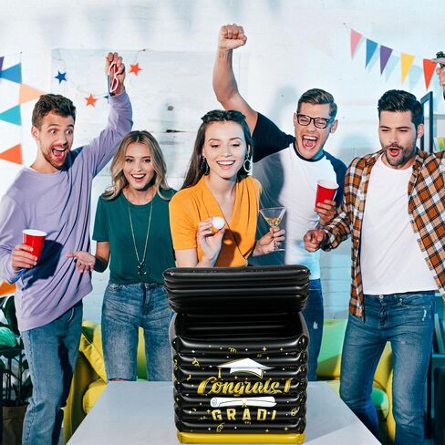 Graduation Inflatable Cooler Beverage Cooler Box 18'' x 18'' Keep up to 90 Bottle Drinks Cold Class of 2024 Graduation Decorations Inflatable Cooler for Graduation Party Supplies in Saudi Arabia
