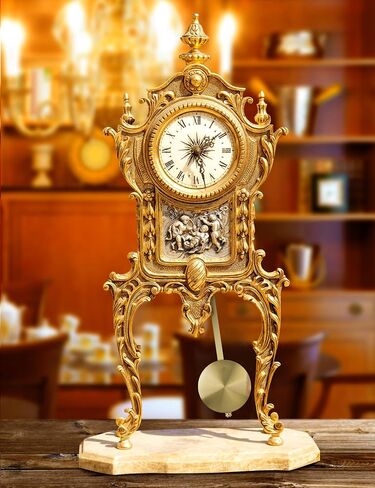 NiHome الكوارتز ساعة الحائط البندول استبدال الألومنيوم التقليدية ساعة ميكانيكية البندول الرجعية ساعة البندول استبدال عالية اللمعان ساعة البندول (الذهب) in Saudi Arabia