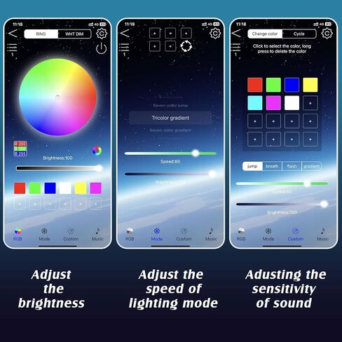 Treela 16 Pods RGB Rock Lights Multicolor Neon Underglow LED Flashing Lighting with Extension Wires with Remote Voice Mode Lighting Kit for Car SUV ATV UTV Truck Motorcycle in Saudi Arabia
