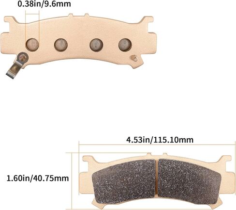 Brake Pads Replacement for Honda Pioneer 1000 1000-5 2016-2021 Talon 1000R 1000X 2019-2021 SXS 1000 M3 Pioneer 2016-2020 06451-HL4-A01 06452-HL4-A01 06431-HL4-A01 06432-HL4-A01 in Saudi Arabia