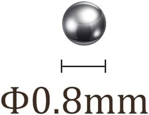 Kozelo 10000pcs Precision Balls - [0.8mm] Carbon Steel for Bearings Valves Use, Solid in Saudi Arabia