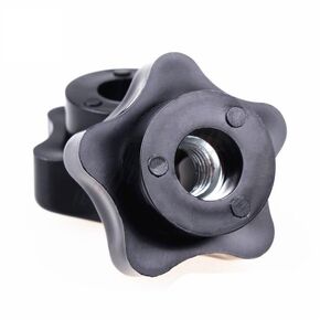 4Pcs M6 M8 M10 M12 M14 M16 Plum Bakelite Hand Tighten Nuts Handle Star Mechanical Black Thumb Nut(M16 OD 58mm) in Kuwait