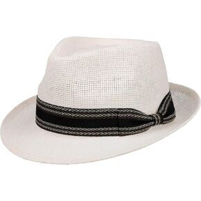 Lipodo Montreal Trilby Classic Fedora Straw Unisex Summer in Saudi Arabia