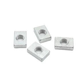 10/ 50pcs Square Nut M3 M4 M5 M6 M8 Zinc-Plated Carbon Steel Thin Rectangular Nuts Slider Block for Aluminum Profile Accessory(50pcs,M6-20x10x3mm) in Saudi Arabia