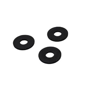 1/50Pcs M3 M4 M5 M6 M8 M10 M12 M14 Black Carbon Steel Large Size Oversize Big Wider Flat Washer Plain Gasket(50pcs M6x12x1.5) in Saudi Arabia