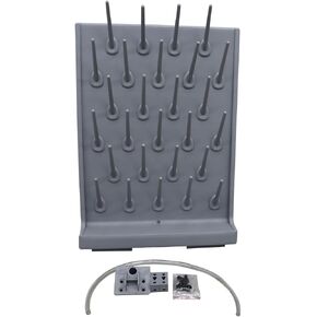Lab Drying Rack 27 * 22" x 16" Pegs with Drainage Hole and Vinyl Tubing Wall Mount or Benchtop Use for Laboratory Glassware and Test Tubes 22 inch PP Plastic in Saudi Arabia