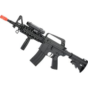 Evike Airsoft - Well Airsoft Full Size M4 RIS Spring Powered Airsoft Rifle with Platform Light in Kuwait