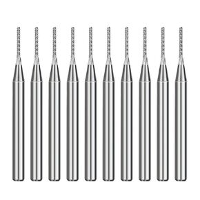 3.175mm Shank 0.6/0.7mm PCB Milling Cutter Set Carbide End Mill CNC Corn Bit Router 10Pcs(10PCS 0.7mm) in Kuwait
