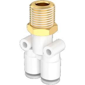 Tracheal Joint KQ2Y Threaded Tee Quick Insert KQ2U-KQ2T-KQ2D06-01S-08-02S-10-03S 1Pcs(S-KQ2U16-02S) in Kuwait