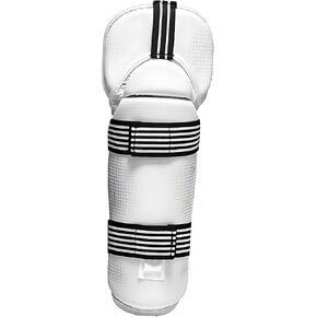 Taekwondo Forearm and Elbow Guard, White TKD Protector, Maya Pattern, Integrated Design, Impact-Resistant, Lightweight, Breathable for Sparring in Kuwait