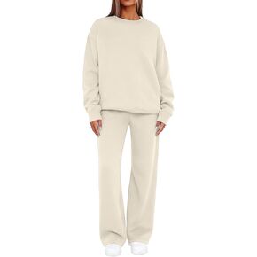 Sweatsuits Women 2 Piece Outfit 2026 Fall Winter Fashion Comfy Casual Crewneck Track Suits Matching Lounge Sets in Kuwait