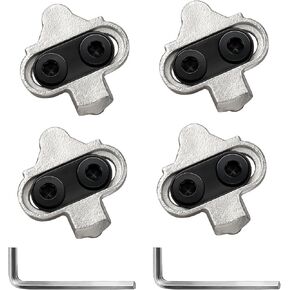 SPD Bike Pedals Cleats Compatible with Shimano SH56 MTB Spin Indoor Cycling | 2 Set Shoe Cleats fit SPD & Look X-Track pedals. 2-bolt multi-directional for spin cycling & mountain biking in Kuwait