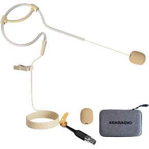 Earset Headworn Microphone, Professional Hands Free Single Earhook Omnidirectional Headset Head Condenser Mic for Audio Technica Wireless System Bodypack Transmitter, Hirose 4 Pin Plug in Saudi Arabia