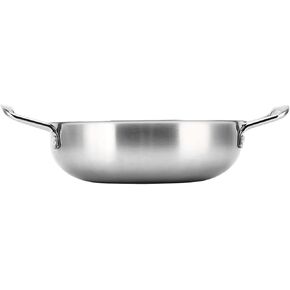 Korean Noodle Pot Stainless Steel Ramen Pot Hot with Flat Bottom Fast Heating for Gas Induction Stove Cooking Noodles Soup Pasta (22cm) in Kuwait