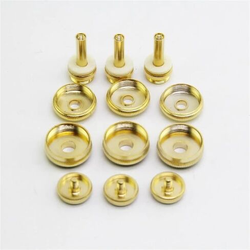 Gold-Plated Trim Kit for Bach Stradivarius Trumpet - Includes Top/Bottom Caps, Buttons, Linkage in Kuwait