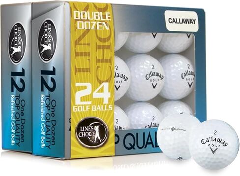 24 Factory Refinished Used Golf Balls for Callaway Models, Mint 5A Quality – “Refinished" Marking – Budget-Friendly Golf Balls – Mesh Bag Included in Kuwait