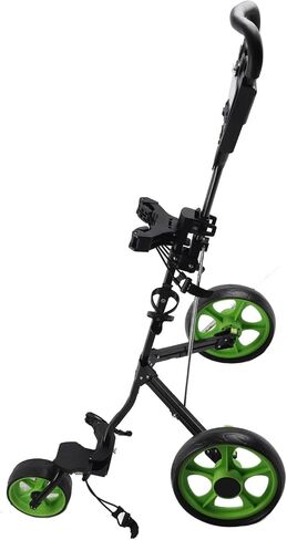 Push Cart Aluminum Frame with Quick Braking for Game Training Practice, for Bag Cart,3 Wheel Push, Accessory in Kuwait