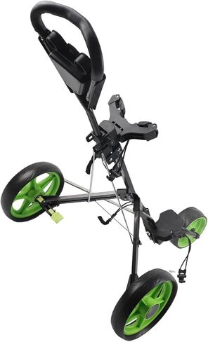Push Cart Aluminum Frame with Quick Braking for Game Training Practice, for Bag Cart,3 Wheel Push, Accessory in Kuwait