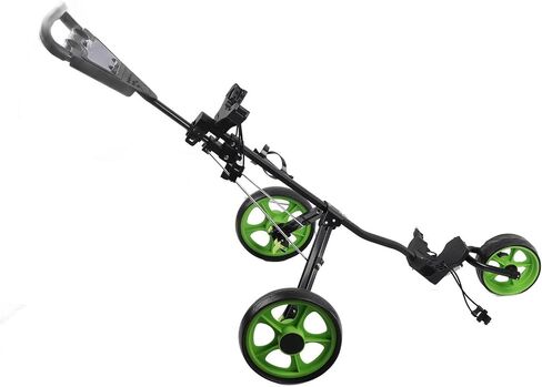 Push Cart Aluminum Frame with Quick Braking for Game Training Practice, for Bag Cart,3 Wheel Push, Accessory in Kuwait