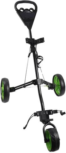 Push Cart Aluminum Frame with Quick Braking for Game Training Practice, for Bag Cart,3 Wheel Push, Accessory in Kuwait