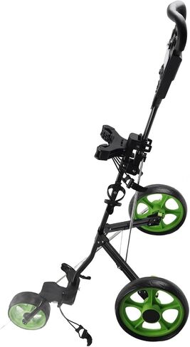 Push Cart Aluminum Frame with Quick Braking for Game Training Practice, for Bag Cart,3 Wheel Push, Accessory in Kuwait