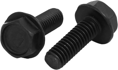 uxcell 4 Pcs Metallic M6x17mm Left Hand Thread Screw Black for Cutting Machine in Kuwait