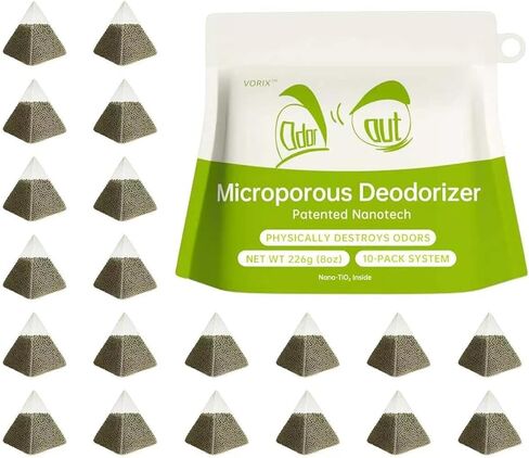 Refrigerator Odor Absorber, Reusable Non-Toxic Fridge Deodorizer & Freezer Freshener, Multi-Purpose Smell Deodorant for Kitchen Closet Car, 10 Pack in Kuwait