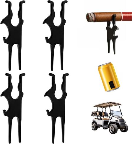 Caddor Cigar Holder,Caddor Caddy Clip,Magnetic,Multifunctional Golf Cigar Holder with a Divot Repair Ttool and Bottle Opener,Ideal for Golf,Barbecues,Fishing and Travel in Saudi Arabia