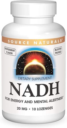 المصدر Naturals NADH 20mg ، Boost Energy واليقظة العقلية* - 20 lozenges in Kuwait