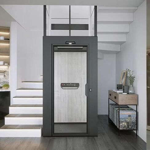 Home Elevator Residential Elevator with Glass Panoramic Cabin Indoor Home Lift for Luxury Villa and Duplex House Space Saving Design Silent Operation 500kg Capacity in Kuwait