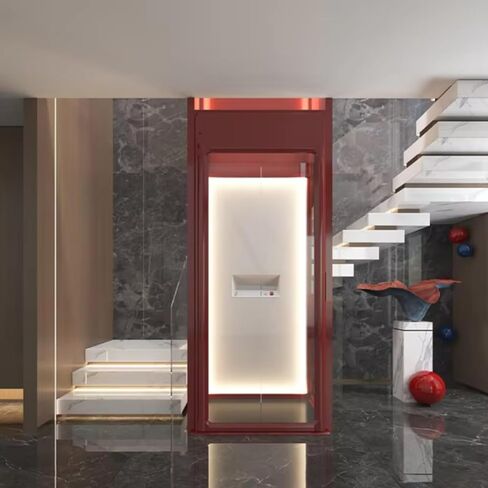 Home Elevator Residential Elevator with Glass Panoramic Cabin Indoor Home Lift for Luxury Villa and Duplex House Space Saving Design Silent Operation 500kg Capacity in Kuwait