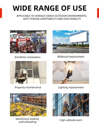 8m–12m Single Mast Aluminum Alloy Aerial Work Lift Electric Vertical Maintenance Platform for Warehouse Ceiling Repair Compact Portable Design Customizable in Kuwait