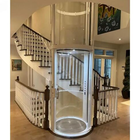 Home Elevator Residential Elevator for Existing Homes No Pit No Machine Room Indoor Home Lift Compact Space Saving Design 2-3 Story House Elevator for Seniors and Families in Kuwait