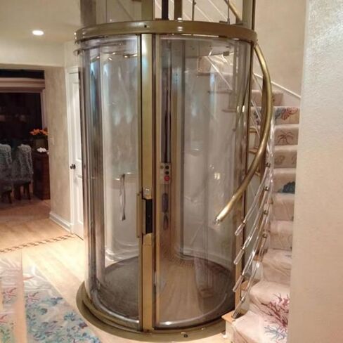 Home Elevator Residential Elevator for Existing Homes No Pit No Machine Room Indoor Home Lift Compact Space Saving Design 2-3 Story House Elevator for Seniors and Families in Kuwait