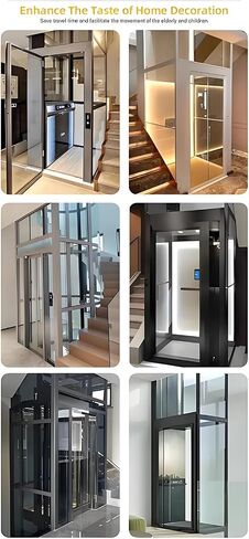 Residential Hydraulic Elevator for Villas, 500kg Indoor Home Lift with Anti Fall Protection, Emergency Descent System and Quiet Hydraulic Operation in Kuwait