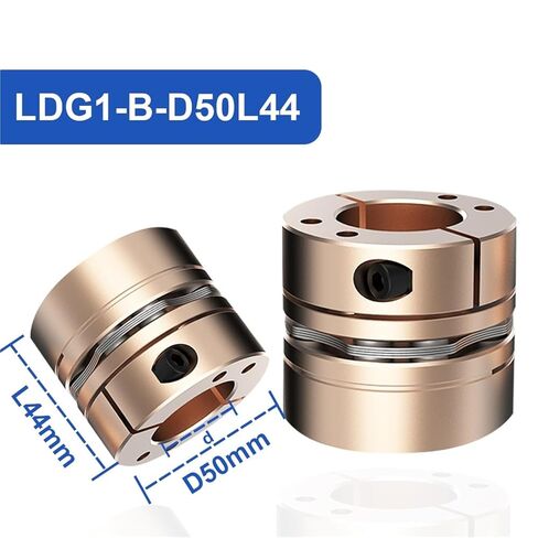 Servo to Shaft Coupler D50L44 12/13/14/15-26mm Rigidity Flexible 8 Screw Diaphragm Coupling 1Pcs(25X25) in Saudi Arabia